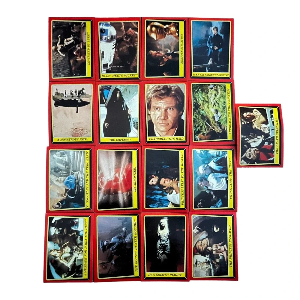 Vintage 1983 Star Wars Return Of The Jedi Trading Card Red Border Topps Lot 17 - Picture 2 of 4